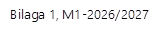 Bilaga 1, M1-2026/2027