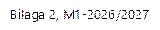 Bilaga 2, M1-2026/2027  