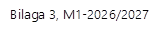 Bilaga 3, M1-2026/2027  