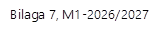 Bilaga 7, M1-2026/2027  