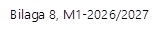 Bilaga 8, M1-2026/2027  
